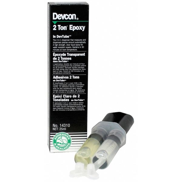 Epoxy Adhesive, 14310 Series, Clear, 1:01 Mix Ratio, 16 hr Functional Cure, Syringe