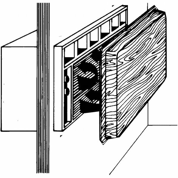 Indoor Air Conditioner Cover, 21 in H x 30 in W 6 in D, Antique White Molded Plastic