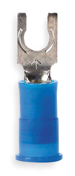 16-14 AWG Nylon Locking Fork Terminal #6 Stud PK100