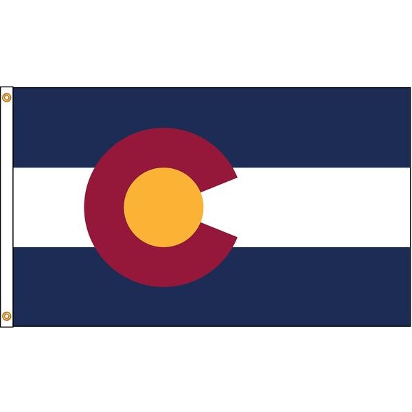 Colorado Flag, 5x8 Ft, Nylon