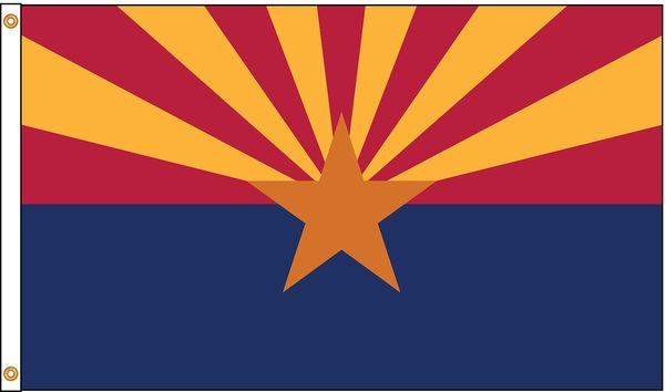 Arizona Flag, 5x8 Ft, Nylon