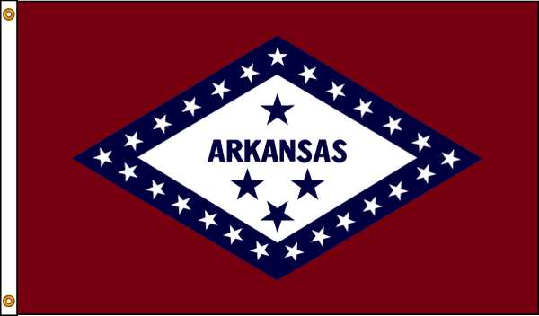 Arkansas Flag, 5x8 Ft, Nylon