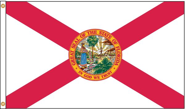 Florida Flag, 4x6 Ft, Nylon