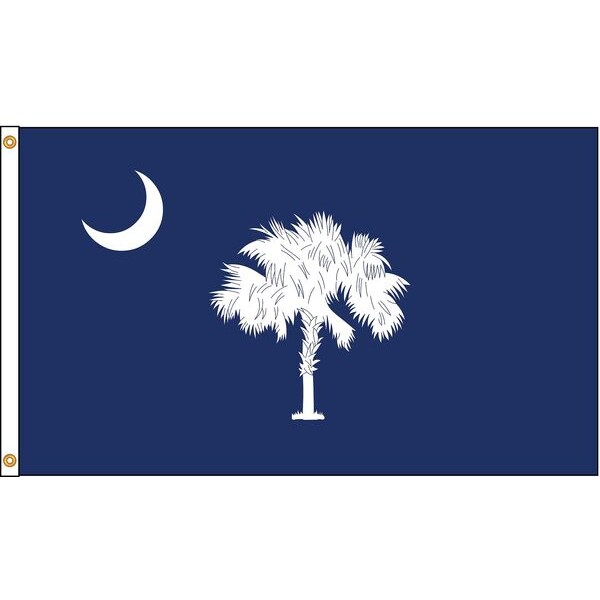 South Carolina Flag, 4x6 Ft, Nylon