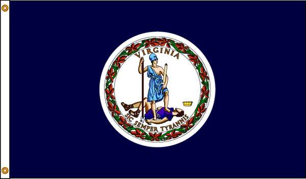 Virginia Flag, 4x6 Ft, Nylon