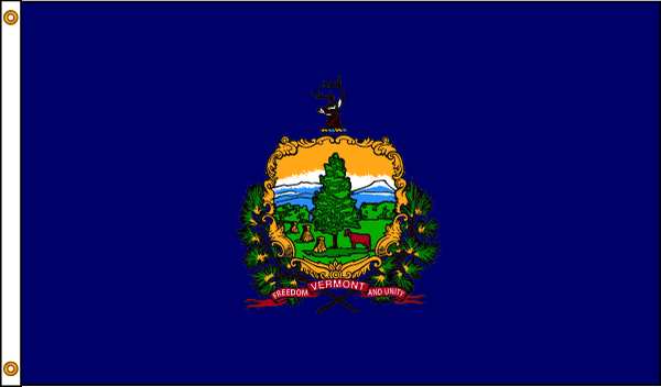 Vermont Flag, 5x8 Ft, Nylon