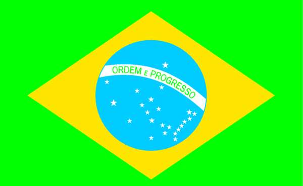 Brazil Flag, 4x6 Ft, Nylon