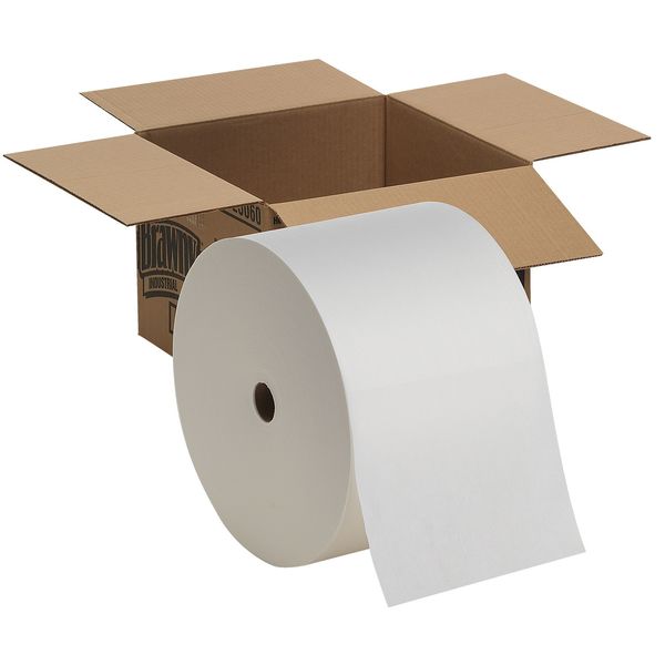 Dry Wipe Roll, Jumbo Perforated Roll, Heavy Absorbency, 9 3/4 x 13 1/4 in, 800 Sheets, White