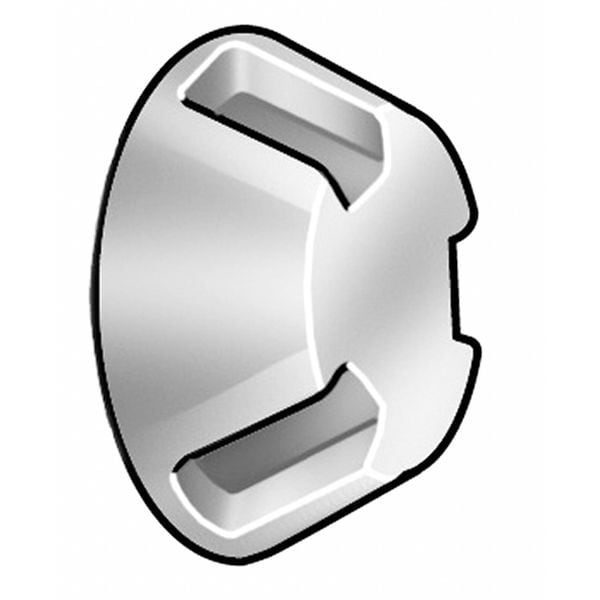 #8-32 x 1-1/2 in Tri-Groove Round Tamper Resistant Screw, Steel, Zinc Plated Finish, 50 PK