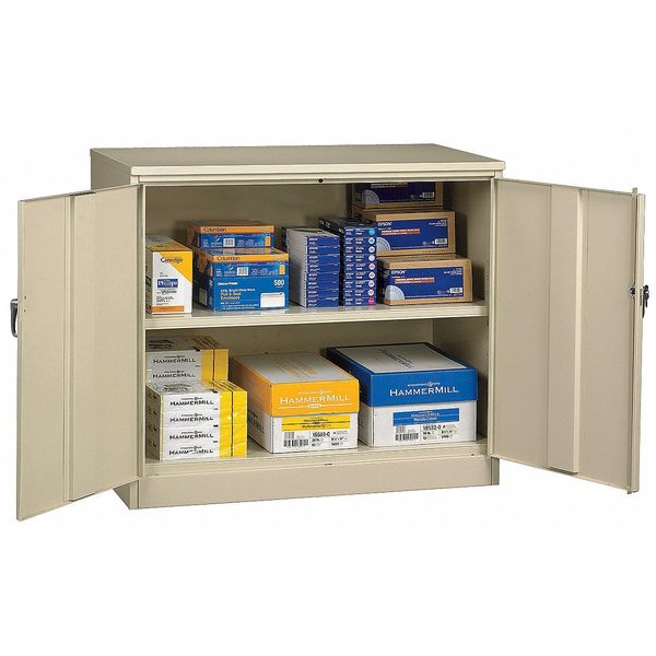 22 ga. Carbon Steel Storage Cabinet, 36 in W, 42 in H, Stationary