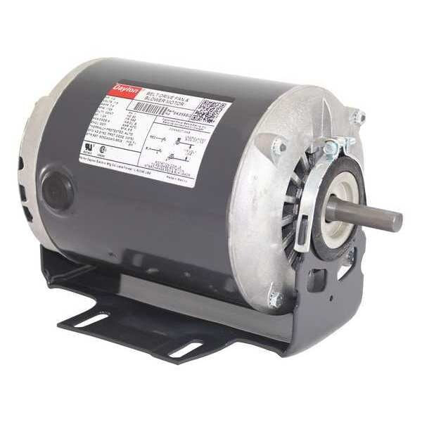 Split-Phase Belt Drive Motor, 1/2 HP, 56Z Frame, 115V AC Voltage, 1,725 Nameplate RPM