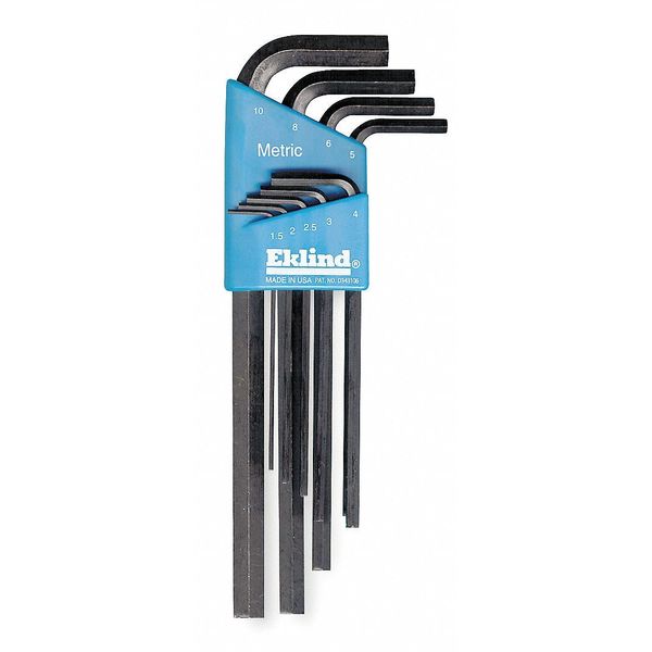 9 Piece Metric L-Shape Hex Key Set, 10609