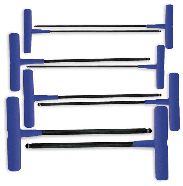 8 Piece Metric T-Shape Hex Key Set, 64808