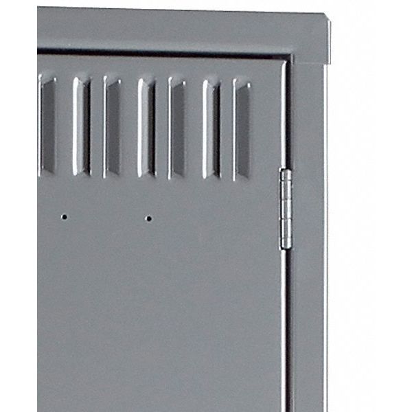 Wardrobe Locker, 45 in W, 18 in D, 78 in H, (2) Tier, (3) Wide, Gray