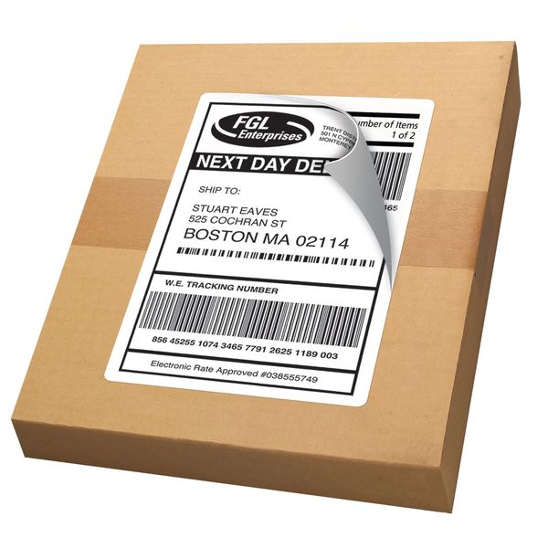 AveryÂ® Internet Shipping Labels with TrueBlockÂ® Technology for Laser Printers 5126, 5-1/2