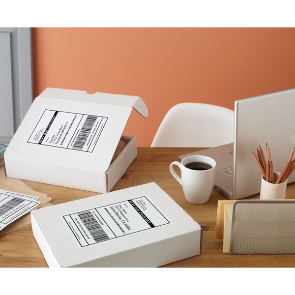 AveryÂ® Internet Shipping Labels with TrueBlockÂ® Technology for Laser Printers 5126, 5-1/2