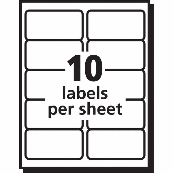 AveryÂ® Clear Easy PeelÂ® Shipping Labels for Laser Printers 5663, 2