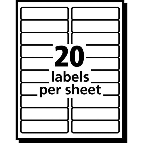 AveryÂ® Clear Easy PeelÂ® Address Labels for Laser Printers 5661, 1