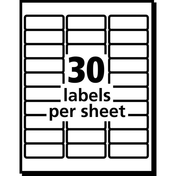 AveryÂ® Clear Easy PeelÂ® Address Labels for Laser Printers 5660Â®, 1