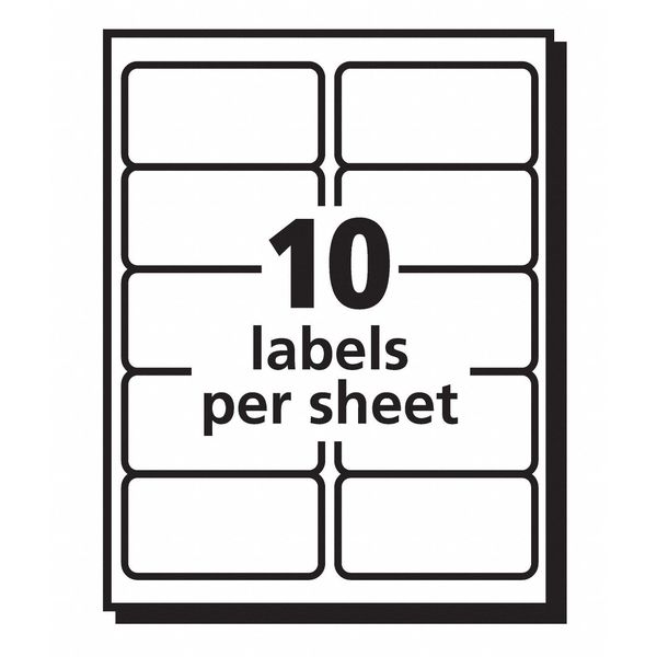 AveryÂ® Repositionable Shipping Labels for Laser Printers 55163, 2