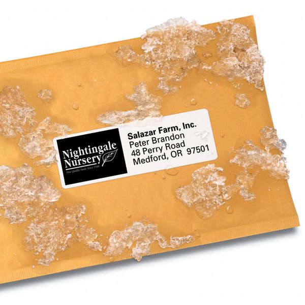 AveryÂ® WeatherProofâ¢ Mailing Labels with TrueBlockÂ® Technology for Laser Printers 5522, 1-1/3