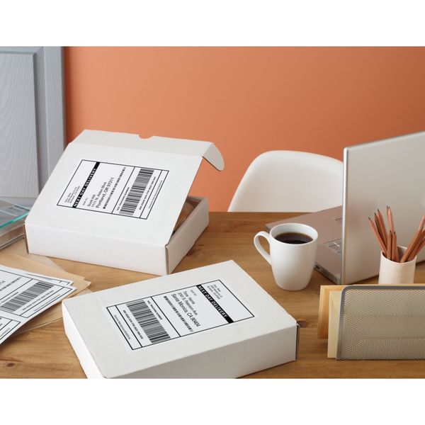 AveryÂ® Internet Shipping Labels with TrueBlockÂ® Technology for Inkjet Printers 8126, 5-1/2