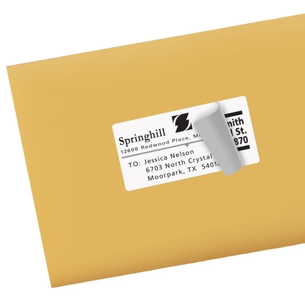 AveryÂ® Shipping Labels with TrueBlockÂ® Technology for Inkjet Printers 8463, 2