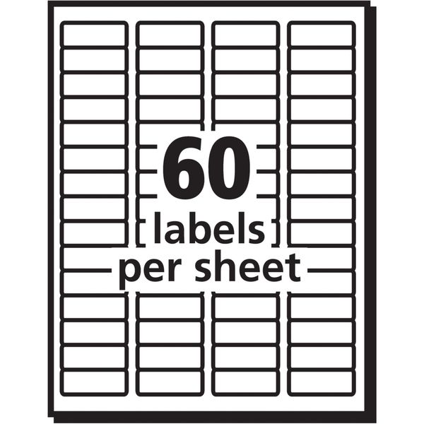 AveryÂ® Easy PeelÂ® Return Address Labels for Inkjet Printers 8195, 2/3