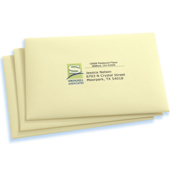 AveryÂ® Clear Easy PeelÂ® Shipping Labels for Inkjet Printers 8663, 2