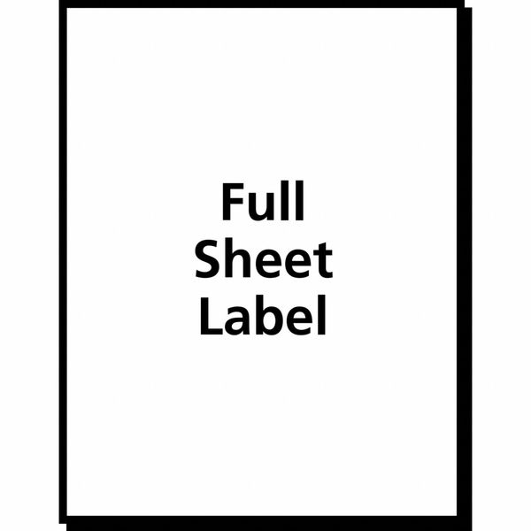 AveryÂ® Clear Full-Sheet Shipping Labels for Inkjet Printers 8665, 8-1/2