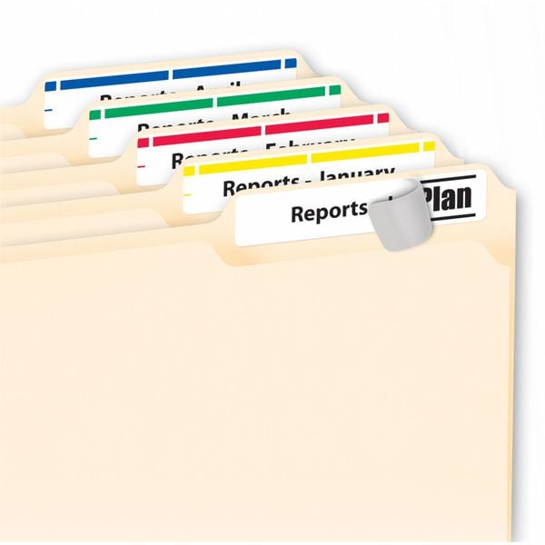 AveryÂ® File Folder Labels in Assorted Colors for Laser and Inkjet Printers 5266, 2/3