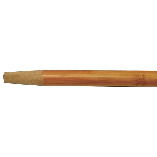 Broom Handle, Wood, Natural, Tapered End, 15/16 in Handle Dia, 60 in L,
