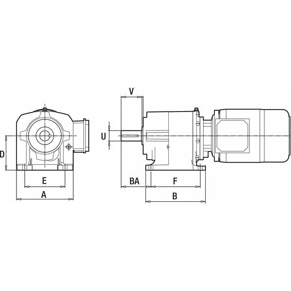 AC Gearmotor, 761.0 in-lb Max. Torque, 51 RPM Nameplate RPM, 230/460V AC Voltage, 3 Phase