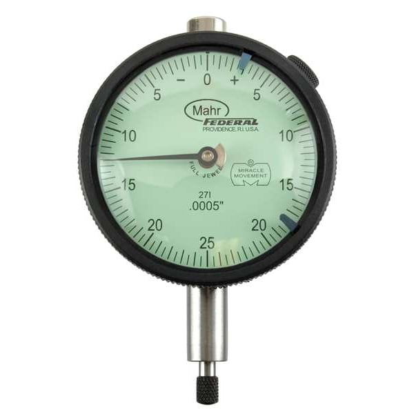 Dial Indicator, 0 to 0.025 In, 0-5-0