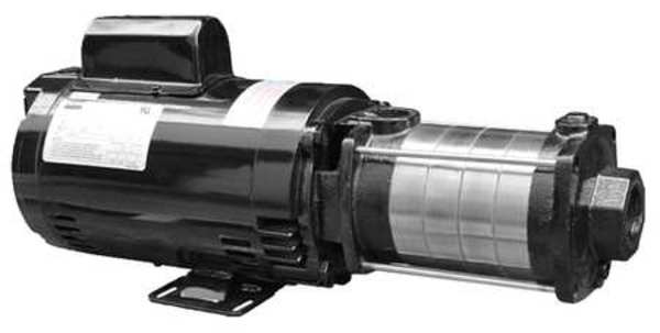 Multi-Stage Booster Pump, 2 hp, 120/240V AC, 1 Phase, 1-1/4 in NPT Inlet Size, 5 Stage