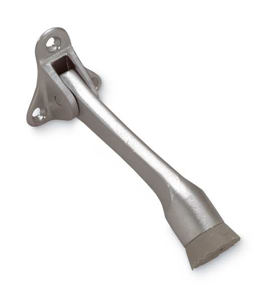 Lever Door Holder, Brass, Silver