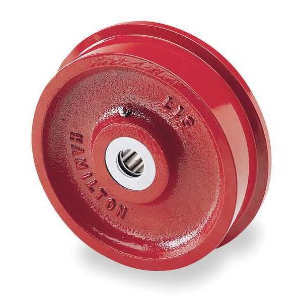 Caster Wheel, Cast Iron, 3-1/2 in., 1400 lb