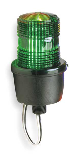 Low Profile Warning Light, Strobe, Green