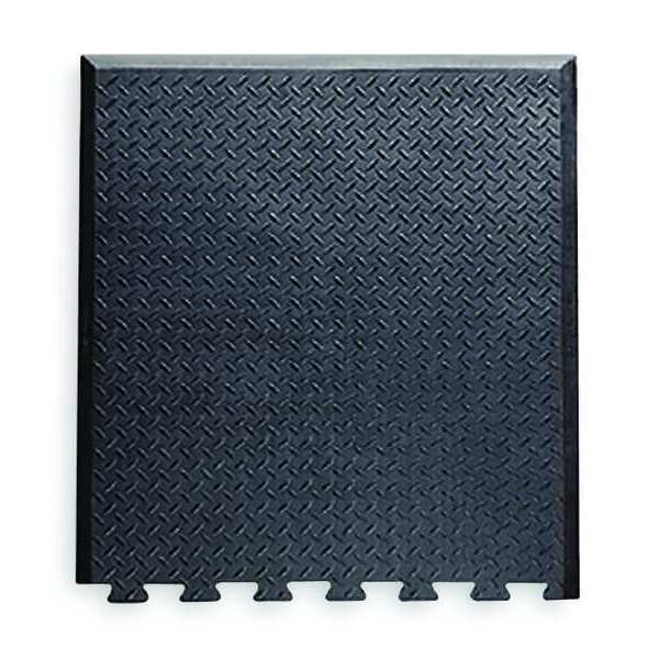 Interlocking Antifatigue Mat Natural Rubber 31 in 31 in 1/2 in