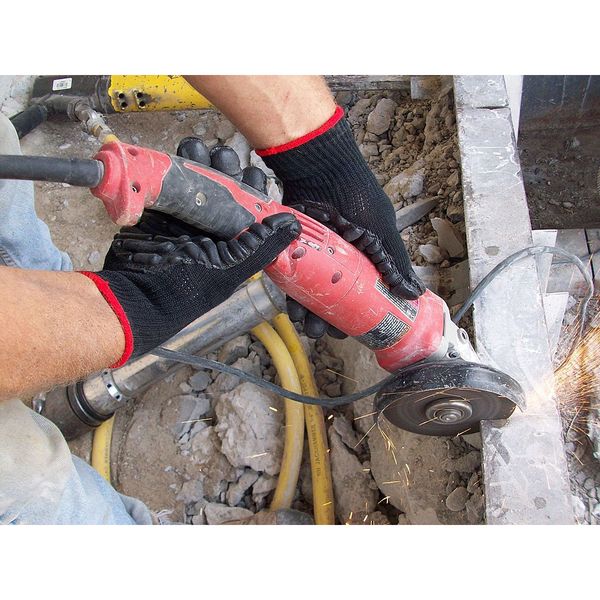 Anti-Vibration Gloves, XL, Black, PR