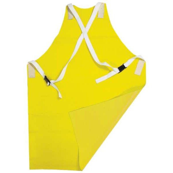 Flame-Resistant Ins. Apron, Yellow, 42 In