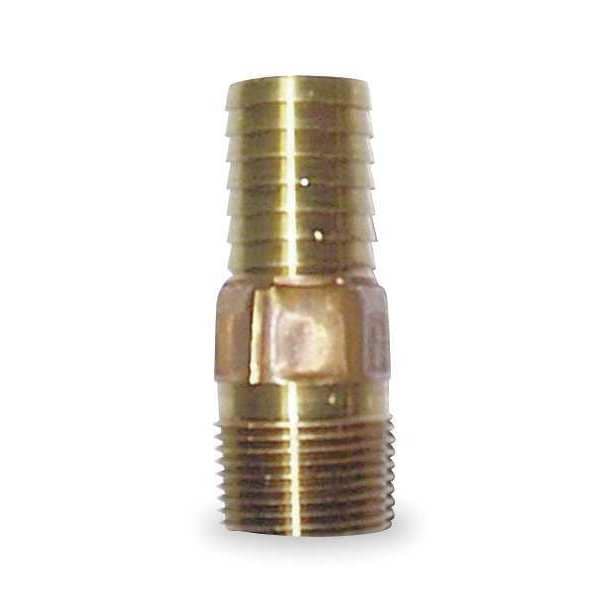 Male Adapter, 1-1/2 x 1-1/2 In, Red Brass