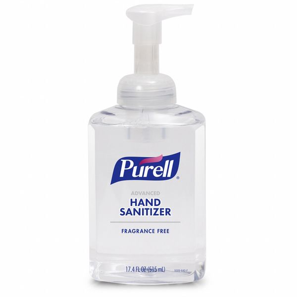 Hand Sanitizer, 515 mL, Fragrance Free, PK4