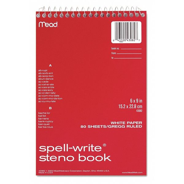 Steno Book, Spell Write, Assorted