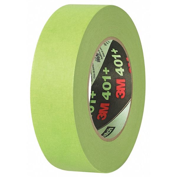 3Mâ¢ 401+/233+ Masking Tape, 6.7 Mil, 1 1/2