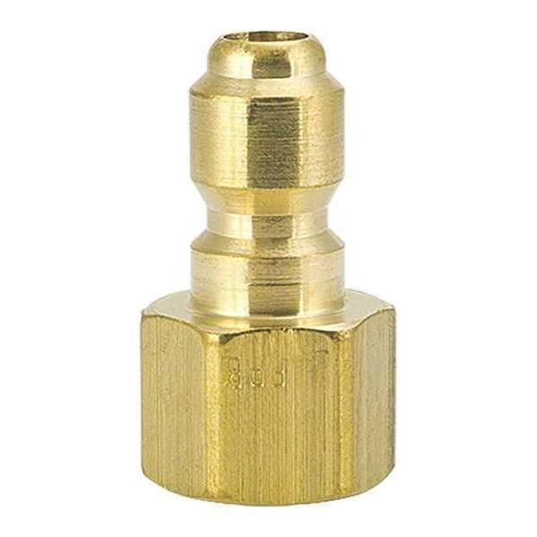 Straight-Thru Brass Plug, 1/8\u0022 FPT