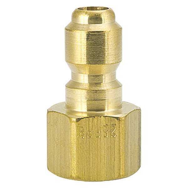 Straight-Thru Brass Plug, 1/4