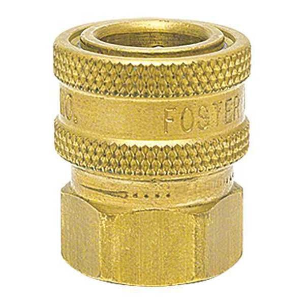 Straight-Thru Brass Socket, 1/4\u0022FPT