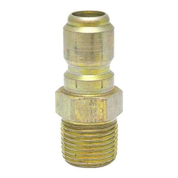 Brass Plug, Straight Thru 3/4\u0022MPT