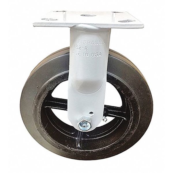 Casters, RubberMold-on, Rigid, 6